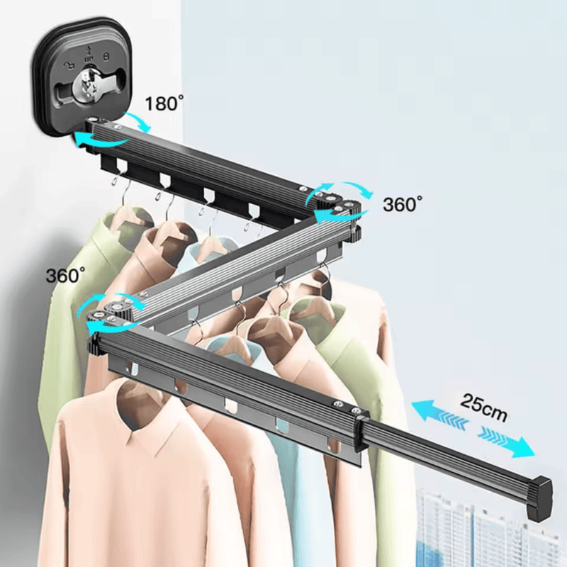 Étendoir à vêtements rétractable